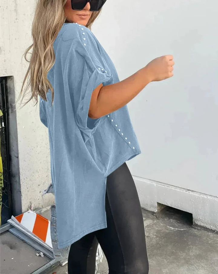 Kaia | Studded Oversized Tee
