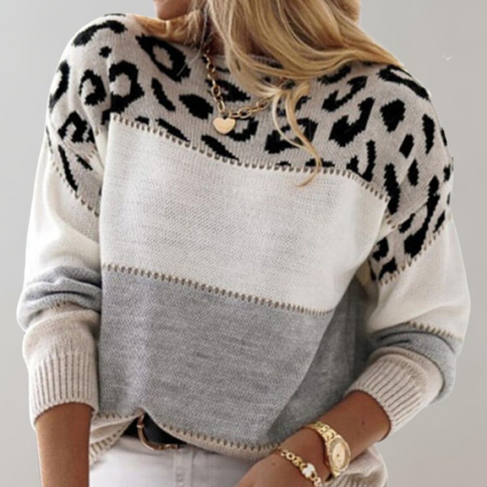 Liana | Leopard Knit Sweater